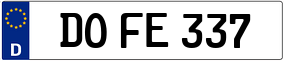 Trailer License Plate